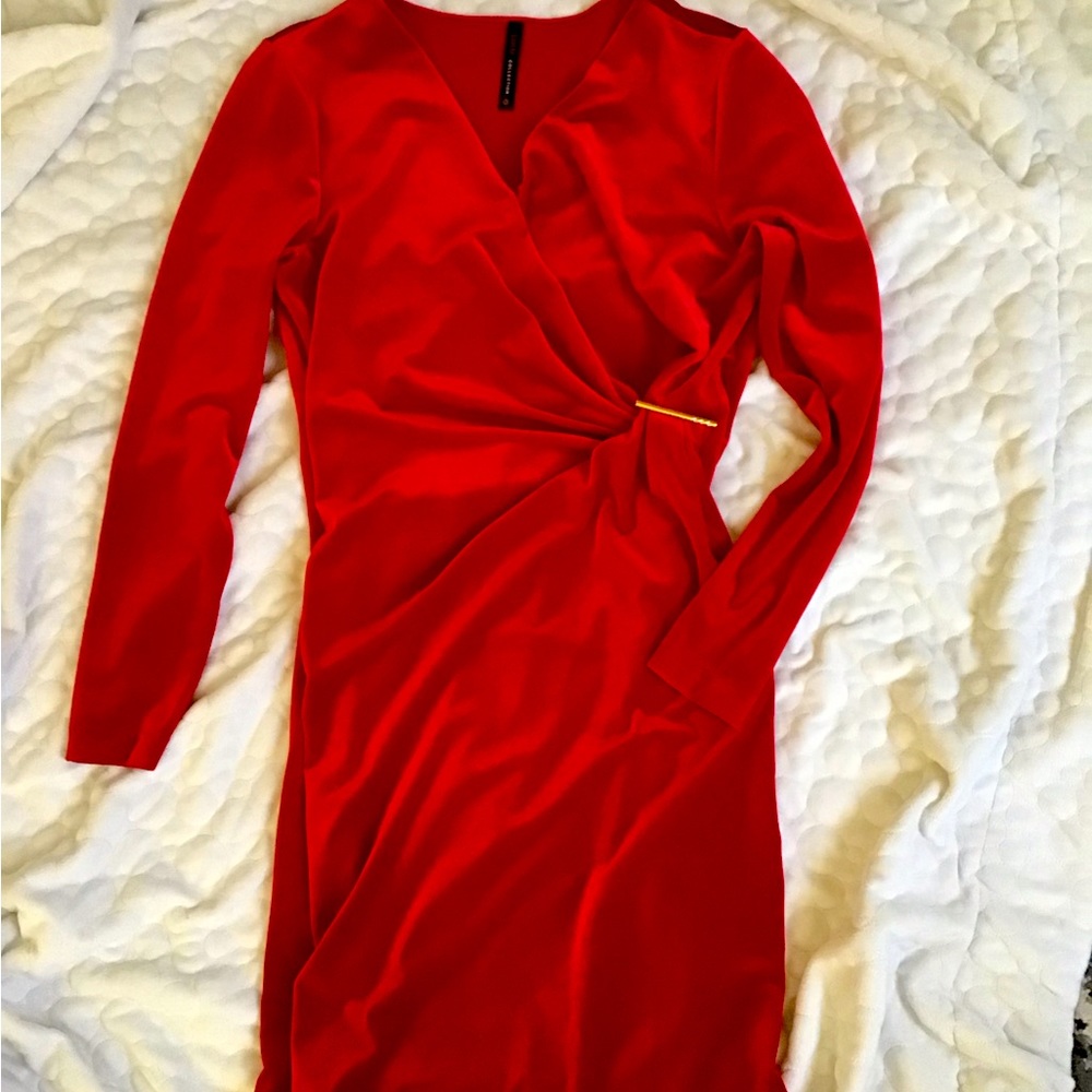 Lori M Collection, Red Velvet Dress, Size 10